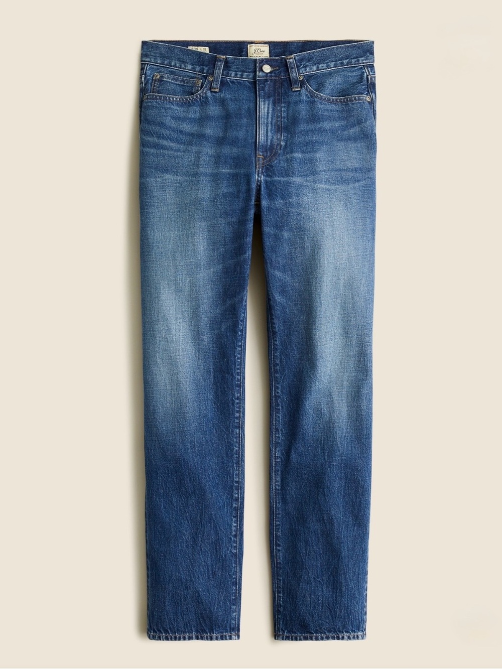 NWT J.Crew Classic Straight Fit Denim Jeans Medium Wash 36x32